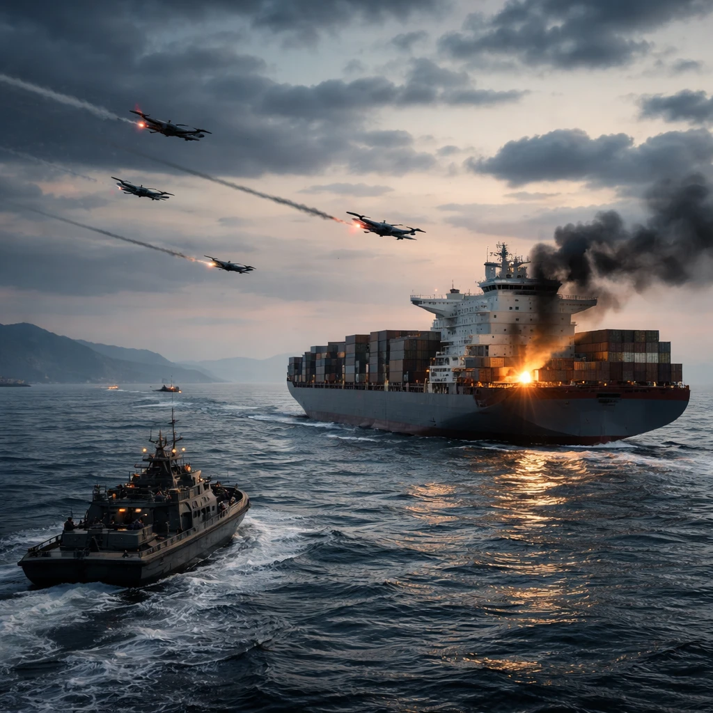 Trump: Iran Fired Drones at Ships in Strait of Hormuz, Hitting One Cargo Vessel