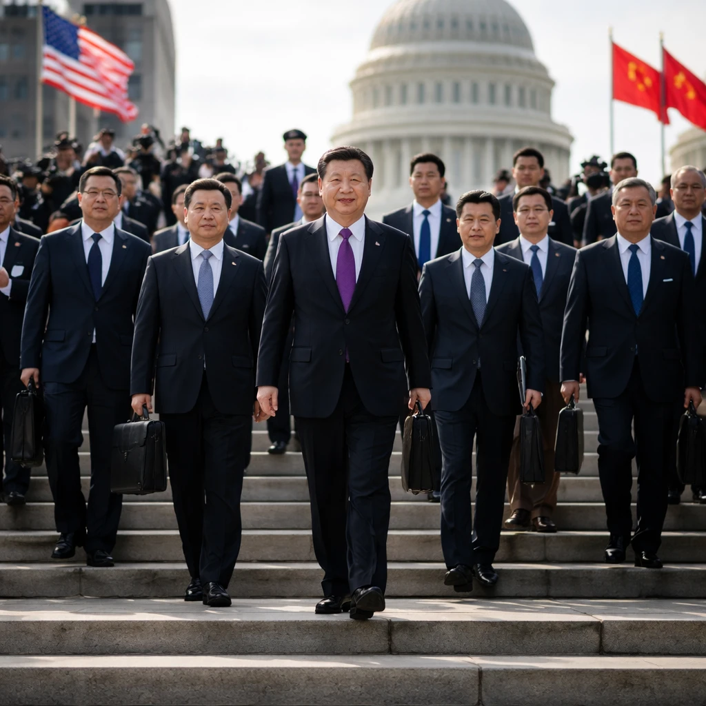 Xi Plans Substantial CEO Contingent for Washington Trip, Sources Say