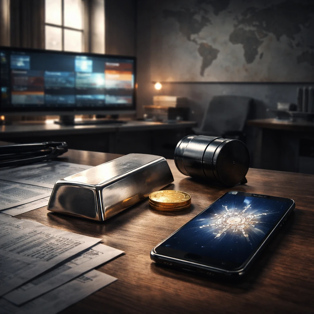 A Risk-On Close With a Defensive Aftertaste, Stocks Lifted, Oil Slipped, Silver Stayed Loud