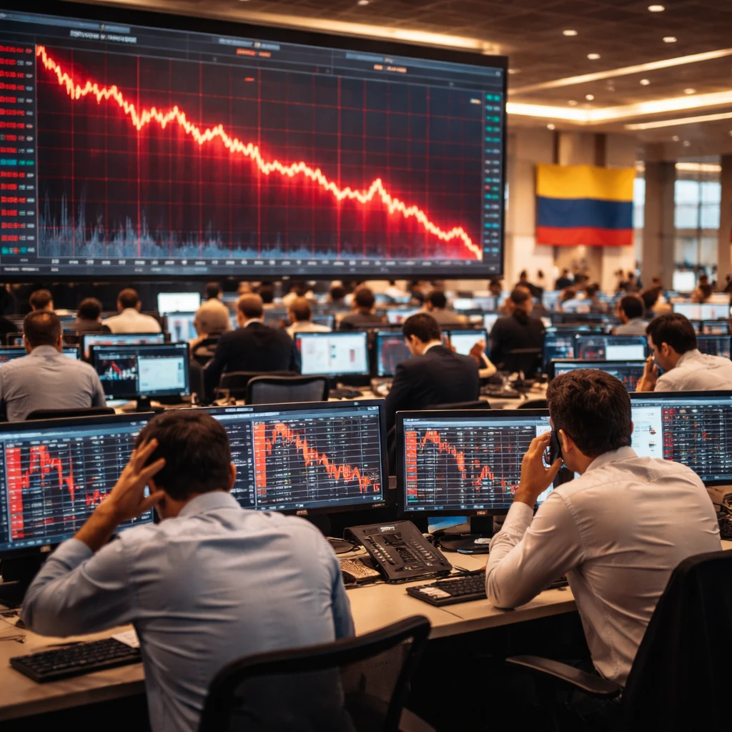 Colombian equities slide as COLCAP falls 1.58% at Friday close