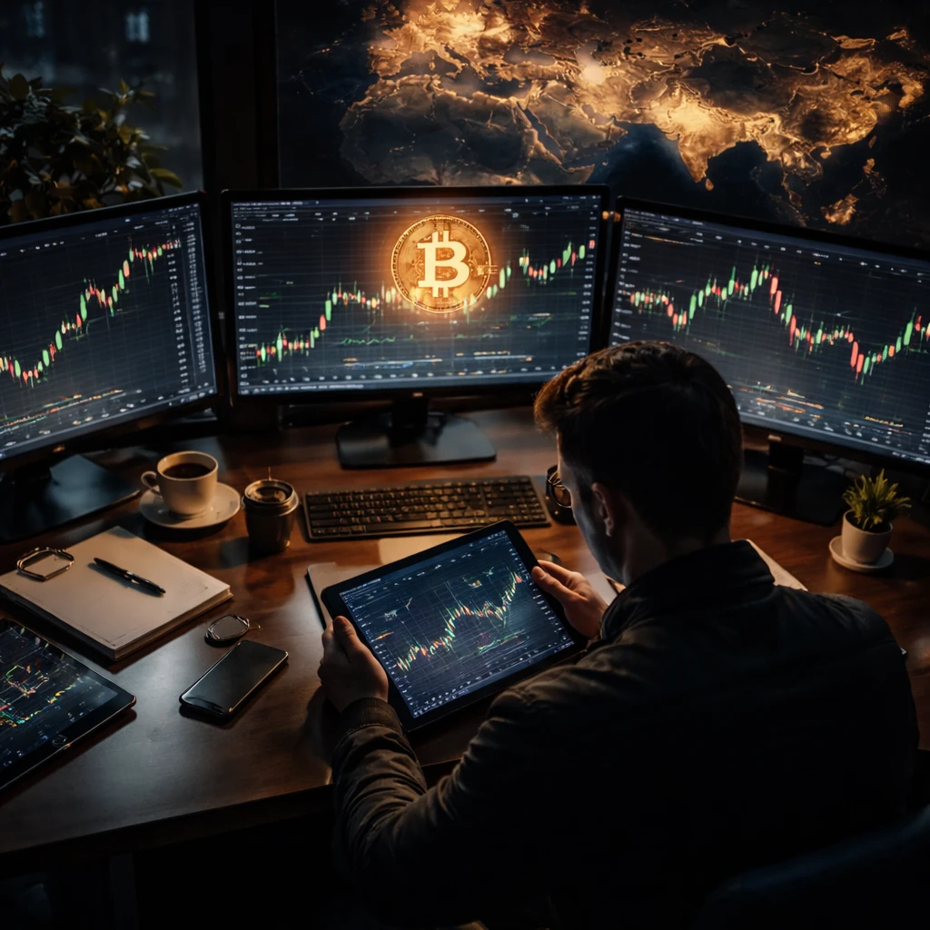 Bitcoin drifts near $74,200 as markets await Fed decision and Powell remarks