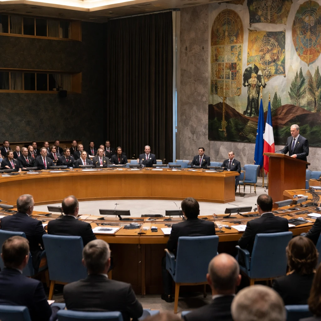U.S. Walks Out as France Accuses Washington Over U.N. Rights Vote