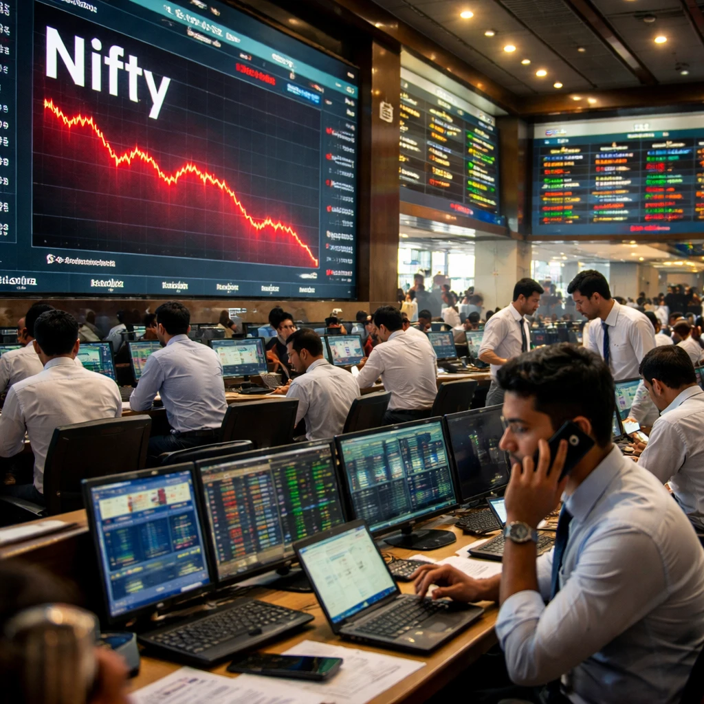 Indian Equities Slip as Auto, Oil & Gas and IT Lead Declines; Nifty Falls 0.46%