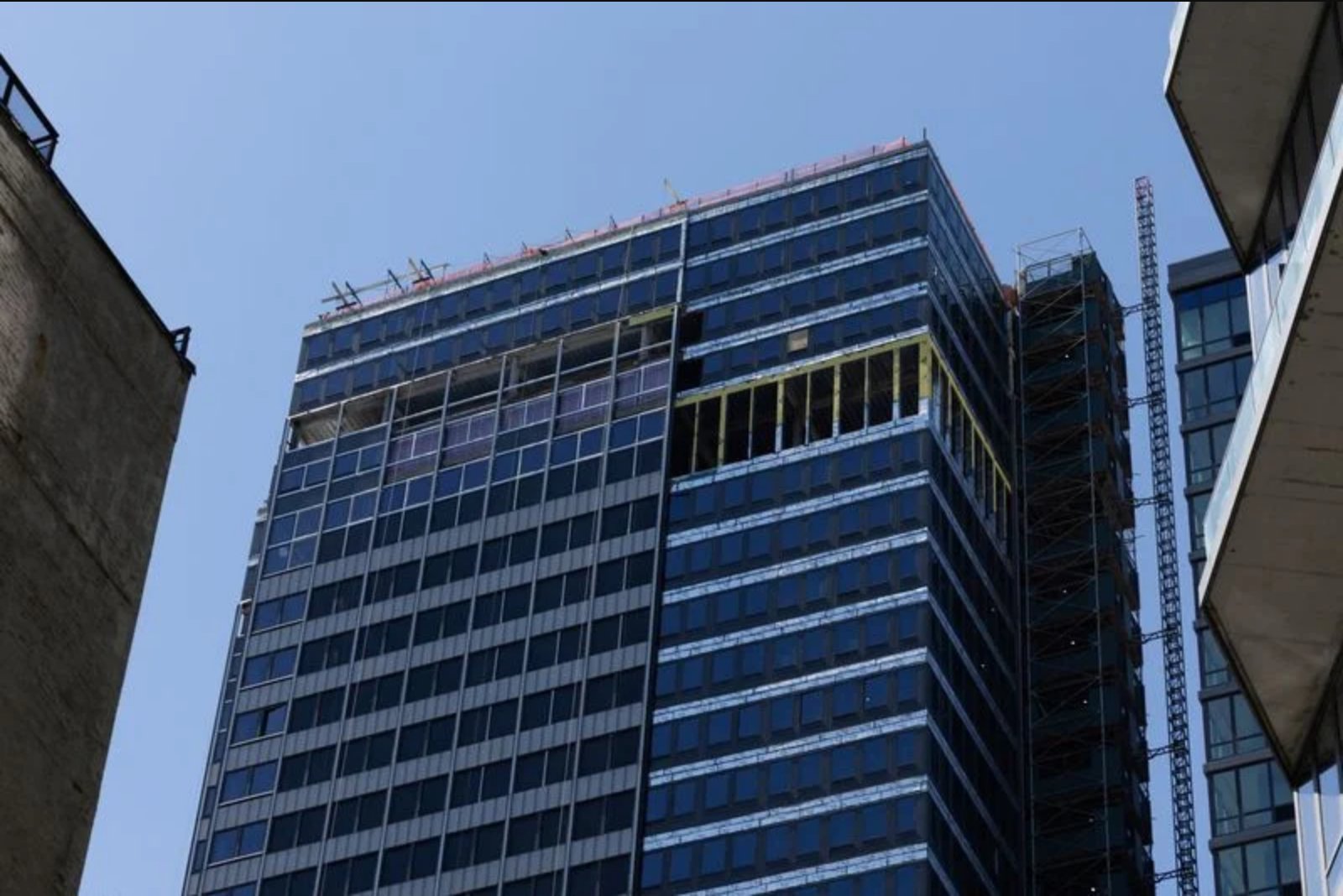 Midtown high-rise stabilized after internal columns failed, city officials say