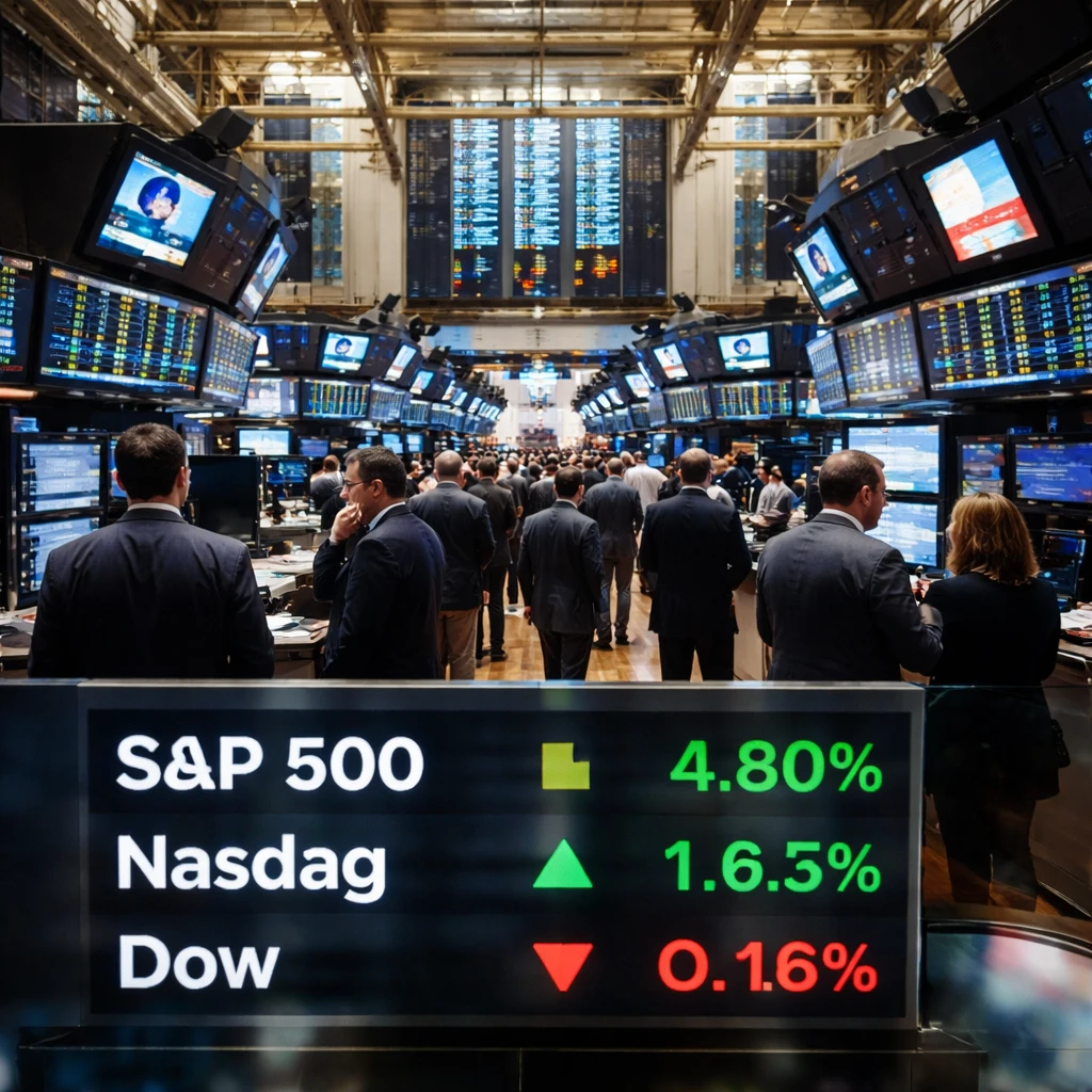 U.S. Markets Finish Mixed as Tech and Materials Outperform, Dow Edges Lower