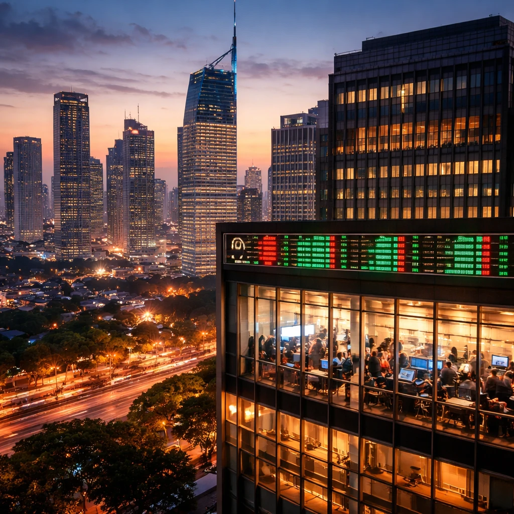 Jakarta Stocks Close Higher as Infrastructure, Financials and Agriculture Lead Gains