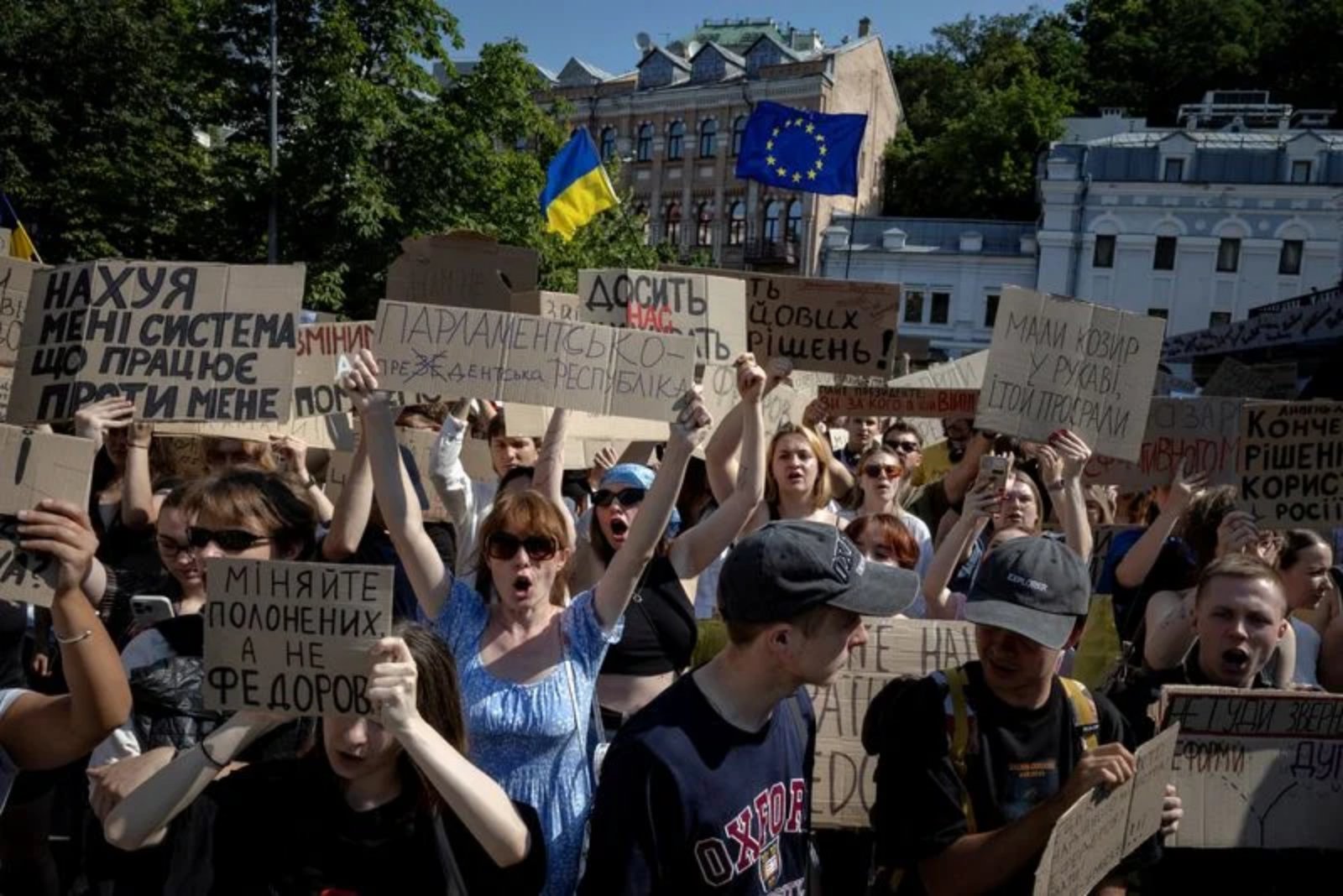 Firing of Ukraine’s Defence Minister Triggers Street Protests and Military Resignations