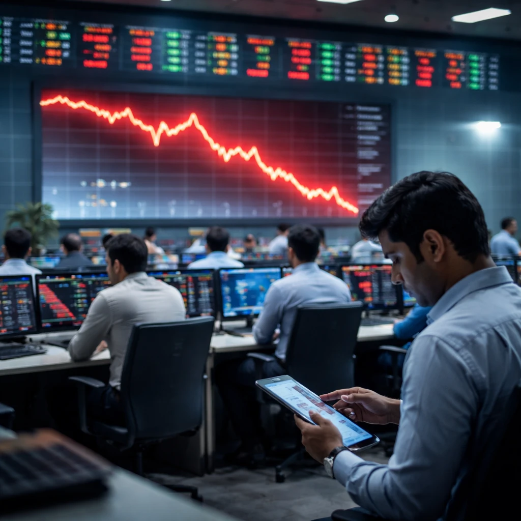 Nifty and Sensex End Lower as Tech, Real Estate and FMCG Weigh on Market