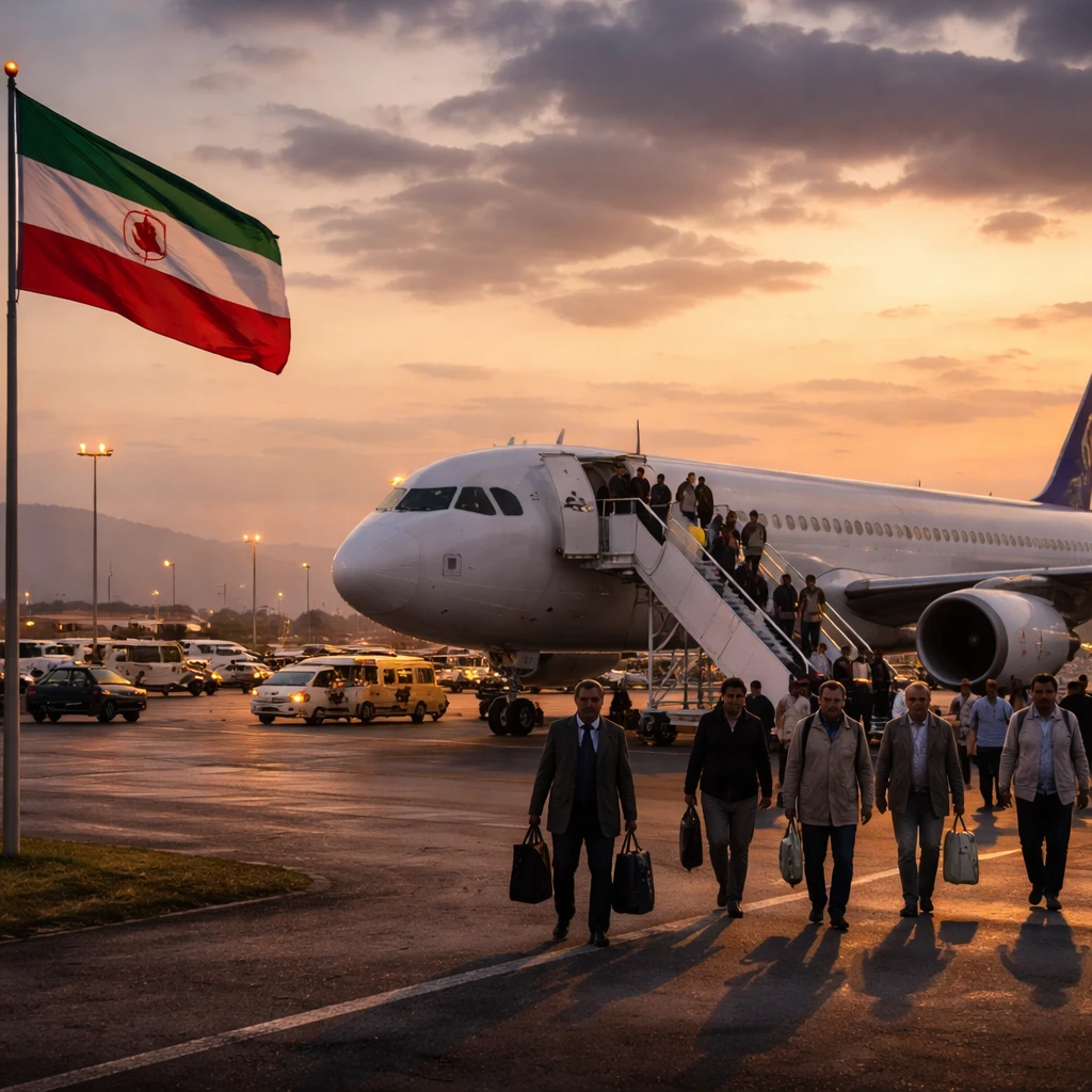 Third Group of Deported Iranians Arrives Home as Tensions With U.S. Persist