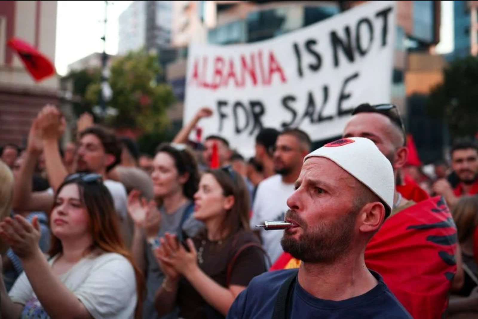 Tirana Sees Largest Demonstration Yet Against Kushner-Linked Resort Near Protected Wetland