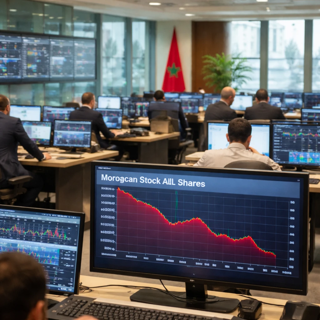 Casablanca Stocks Slip as Utilities, Banking and Mining Lead Declines; Moroccan All Shares Falls 0.29%