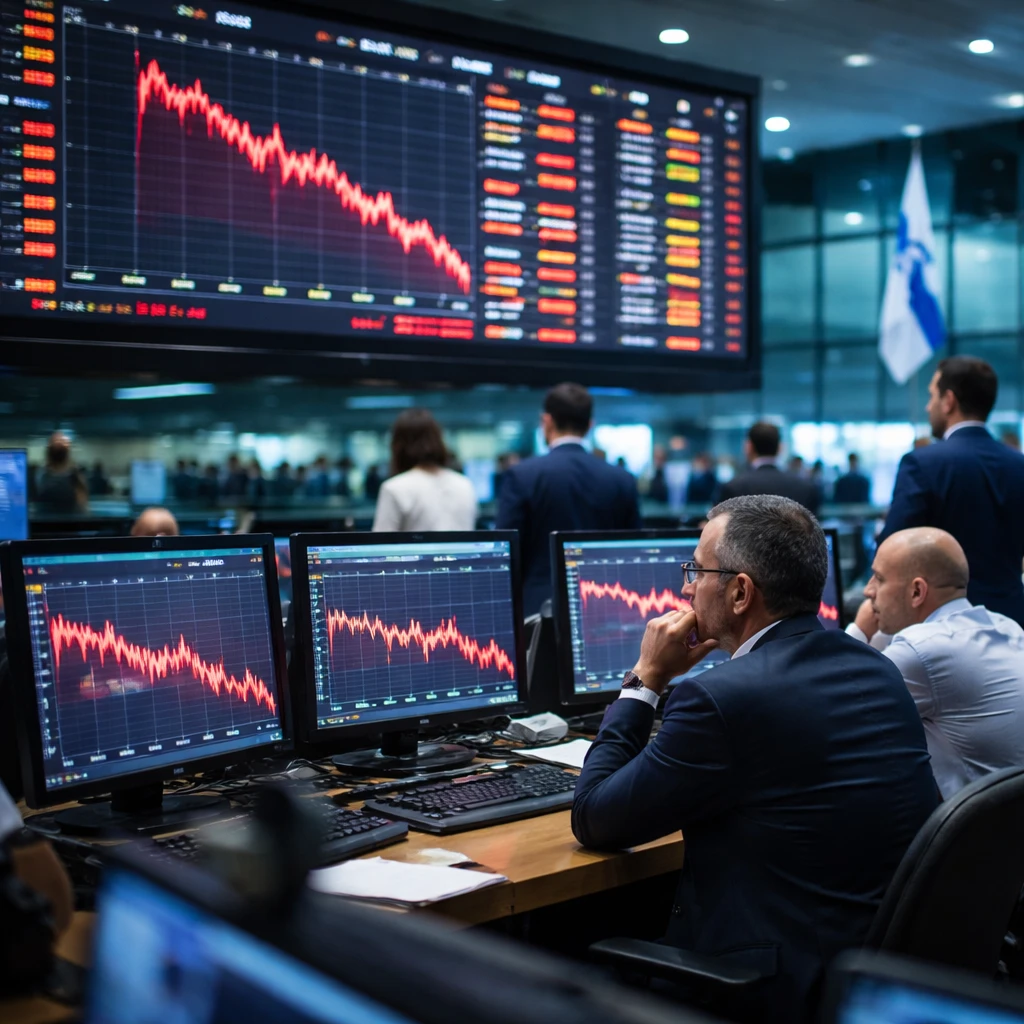 Tel Aviv Stocks Slide; TA-35 Drops 3.79% to One-Month Low