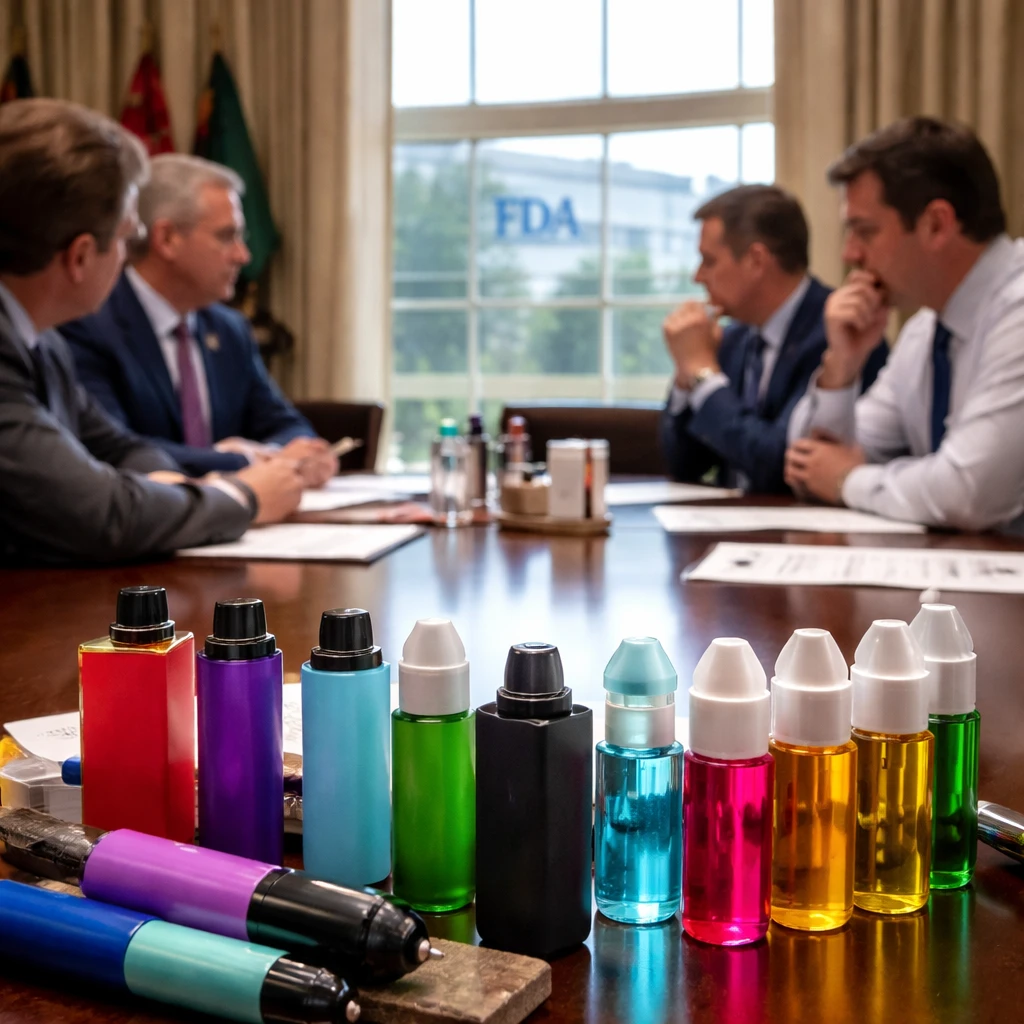 Trump Presses FDA Commissioner Over Pace of Flavored Vape Approvals, Report Says