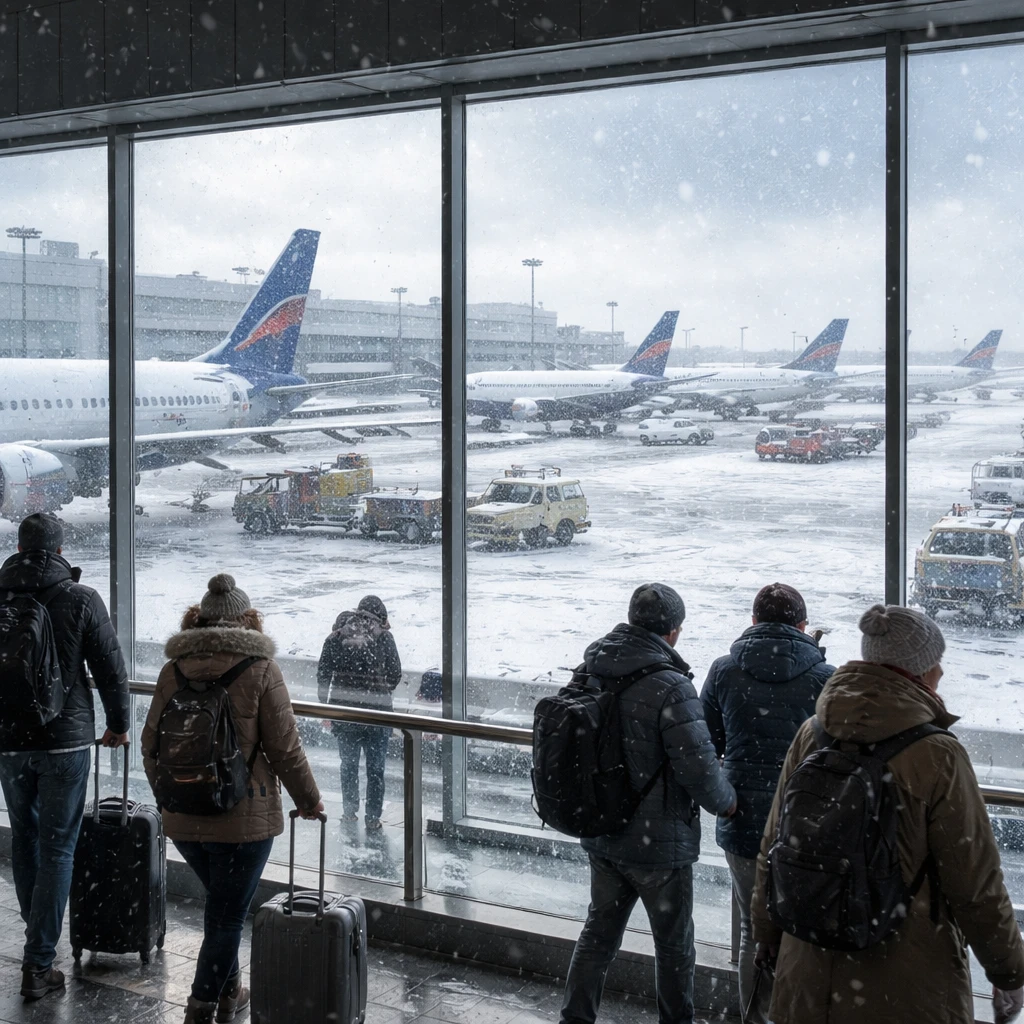 U.S. Airlines Implement Travel Waivers Amid Forecasted Winter Storm Fern Disruptions
