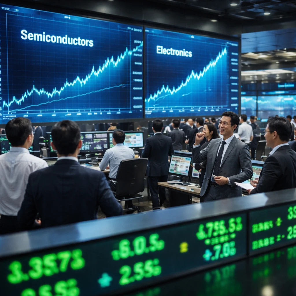 Taiwan market closes at record high as chip and electronics names lead gains