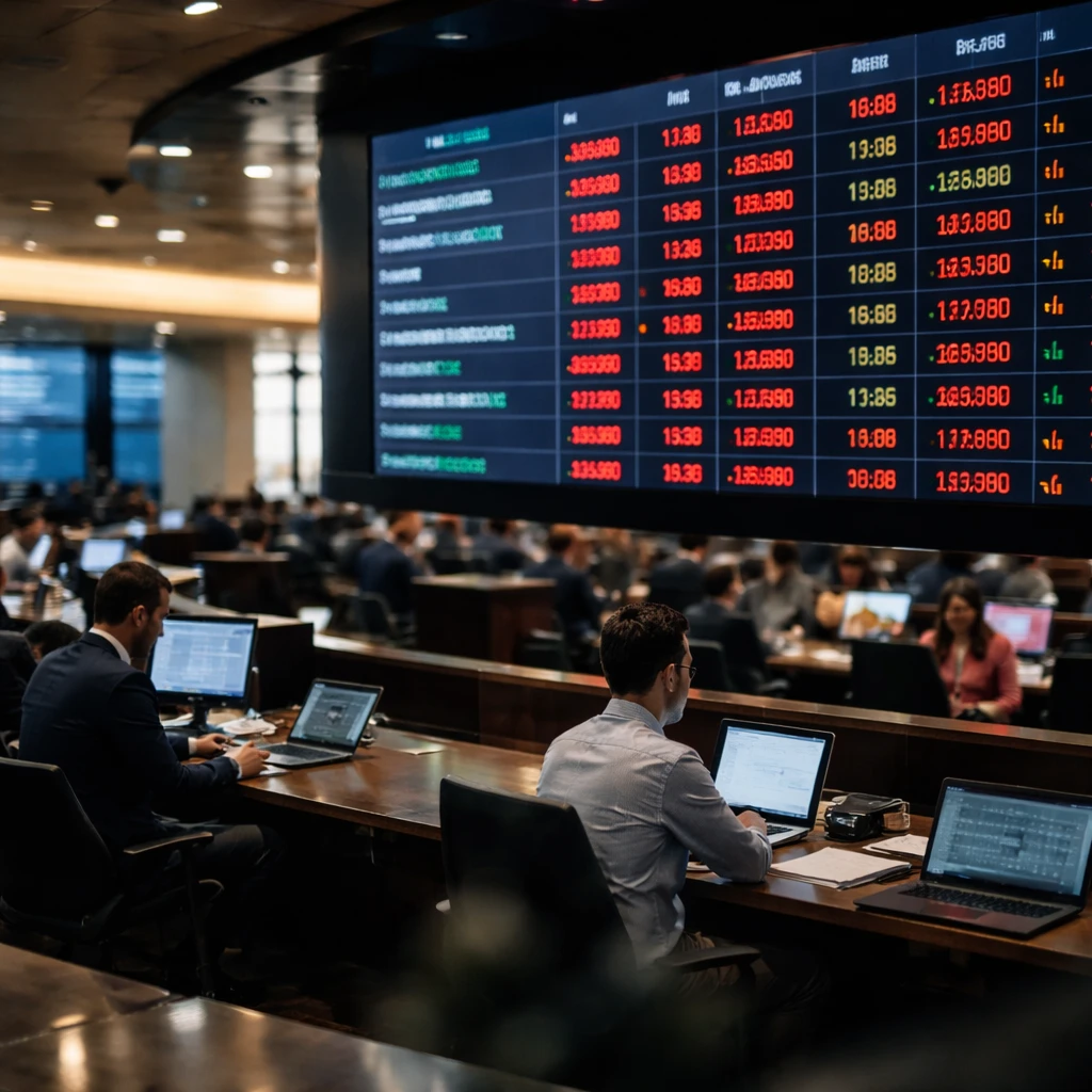 Colombian equities finish lower as Financials, Investment and Public Services lag