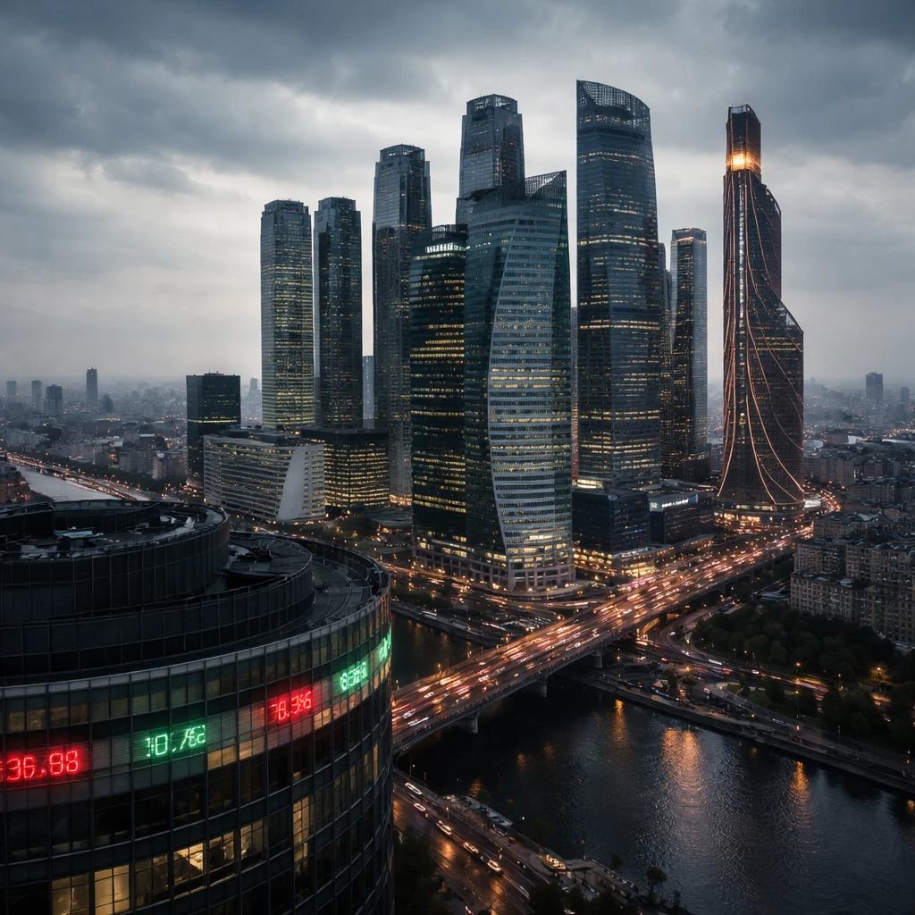 Moscow Stocks Slip as MOEX Index Holds at Three-Year Low