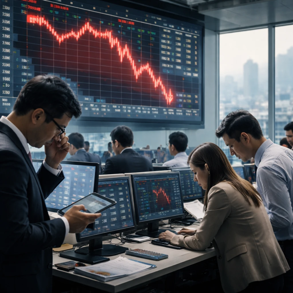 Taiwan Stocks End Lower as Electronic Sectors Slide; Taiwan Weighted Falls 3.31%