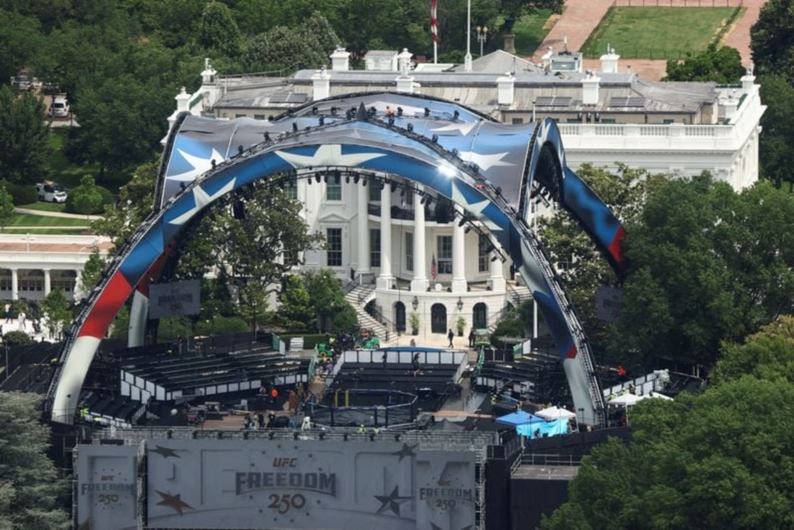Trump Kicks Off High-Profile Sports Campaign with UFC Matches on White House Lawn