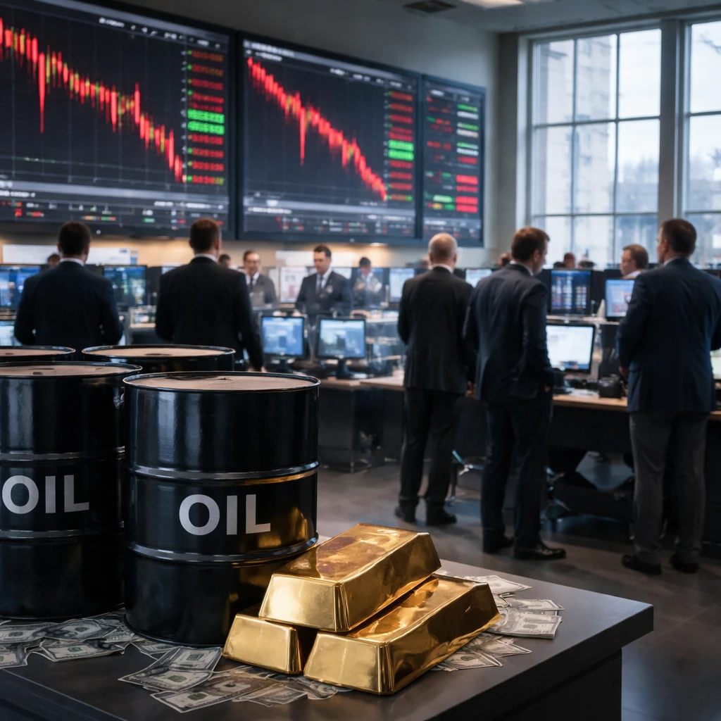 Oslo benchmark retreats as energy majors lead losses; oil tumbles
