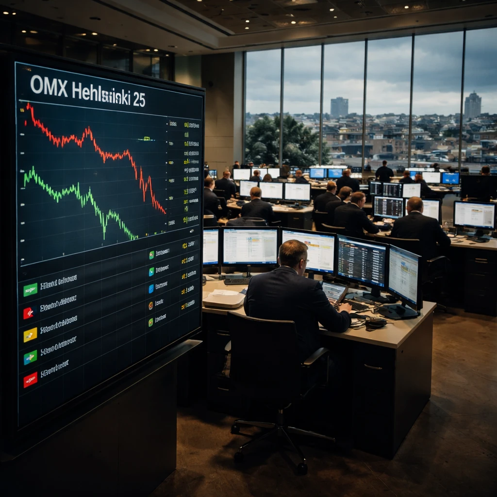 Helsinki Stocks End Lower as OMX Helsinki 25 Slides 2.85%