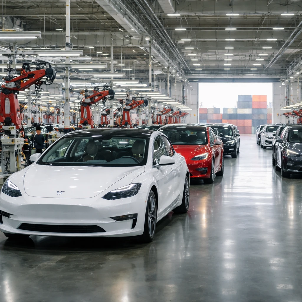 Tesla's China Output Climbs for Fifth Straight Month as March Deliveries Rise