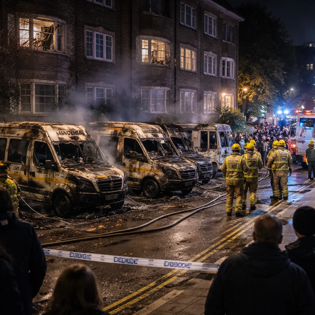 Four Hatzola Ambulances Set Alight in Golders Green; Police Treat Incident as Antisemitic Arson