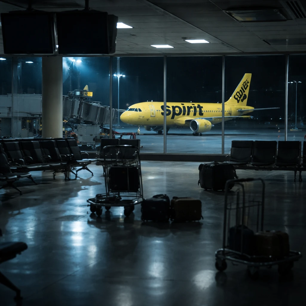 Spirit Airlines halts operations immediately, grounds all flights