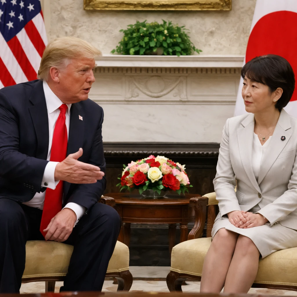 Trump, Japanese Prime Minister Meet at White House Amid Tense Exchange Over Iran Strikes