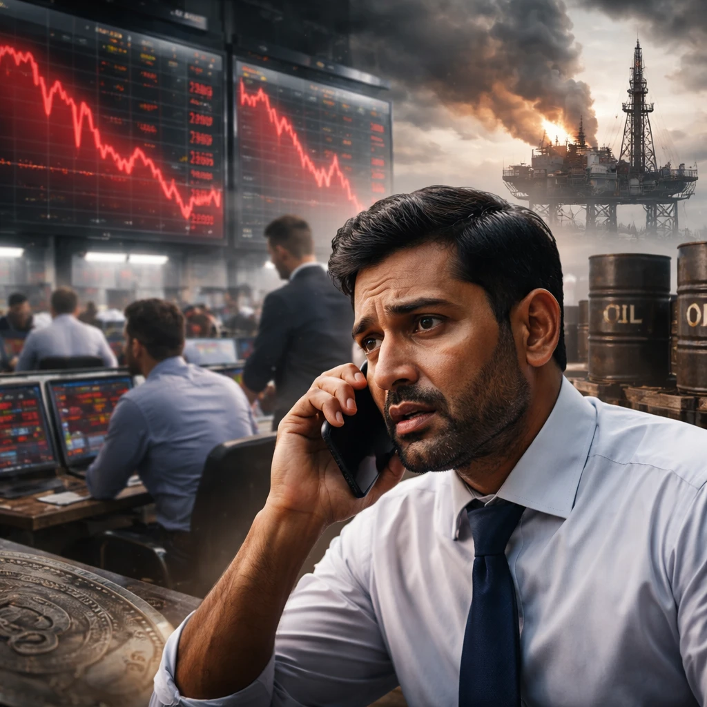 Indian Benchmarks Slide Sharply After HDFC Bank Chairman Exit and Spike in Oil Prices