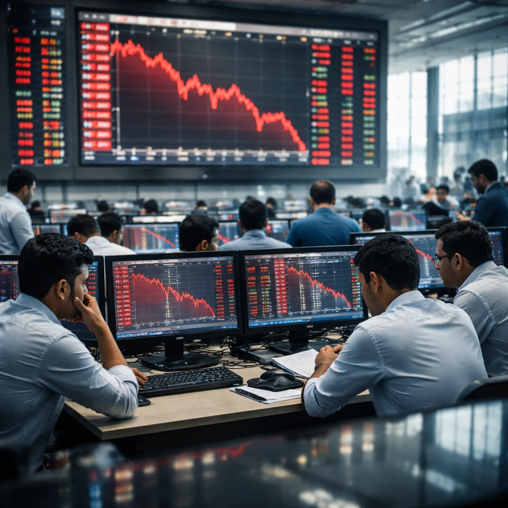 Indian markets close lower as technology and real estate stocks weigh on indices