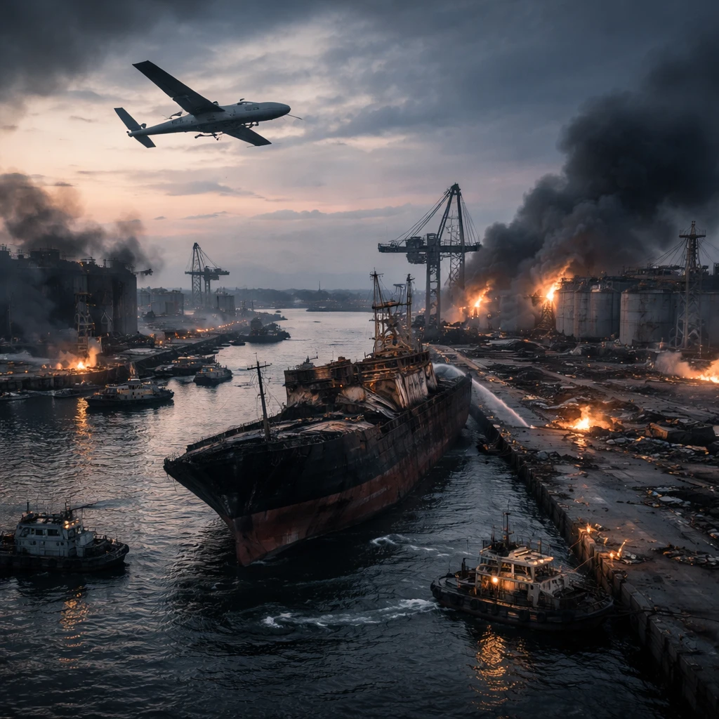 Russia Reports Strikes on Odesa and Chornomorsk Ports, Targets Vessels and Storage Facilities