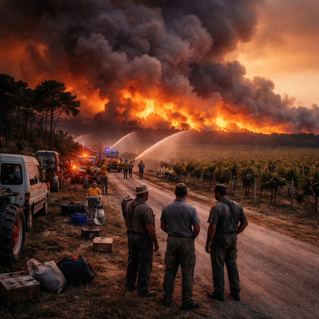 Fire Crews Struggle to Contain Blazes Encroaching on Bordeaux