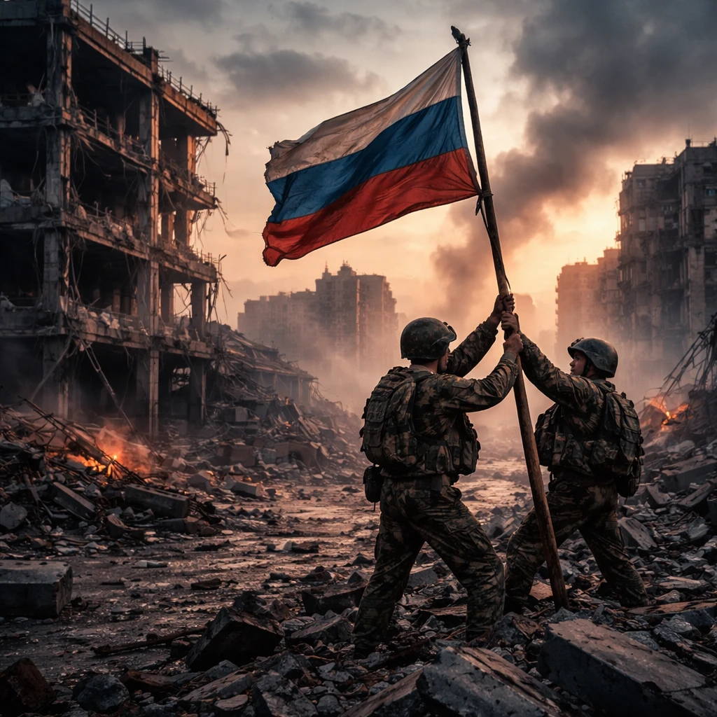 Russian Military Claims Full Takeover of Kostiantynivka in Eastern Ukraine