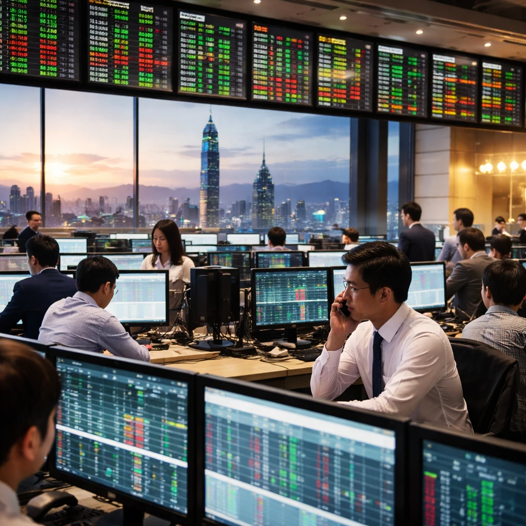Taiwan market edges up as Taiwan Weighted closes at new record