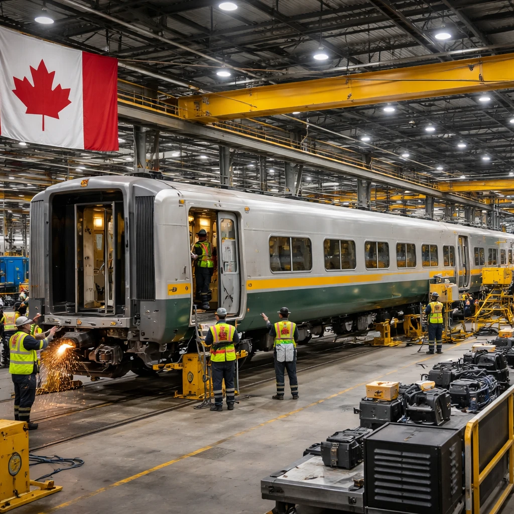 Canada Pledges C$4.7 Billion to Rebuild VIA Rail Fleet at Home