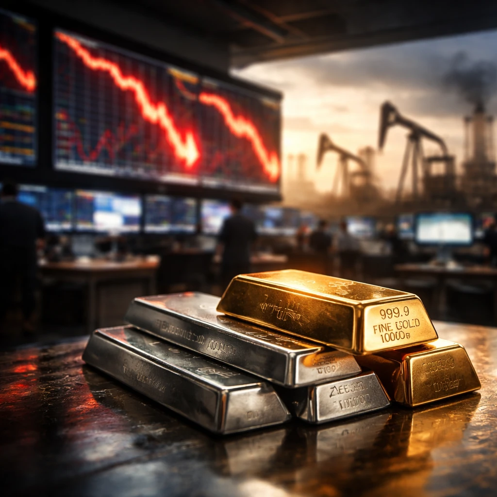Precious Metals Slide Drags Mining Stocks Lower as Rate-Cut Expectations Fade