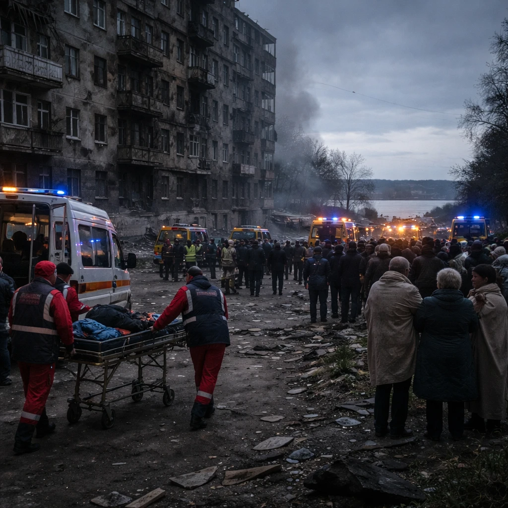 Cross-Regional Russian Strikes Kill Six in Ukraine, Officials Say
