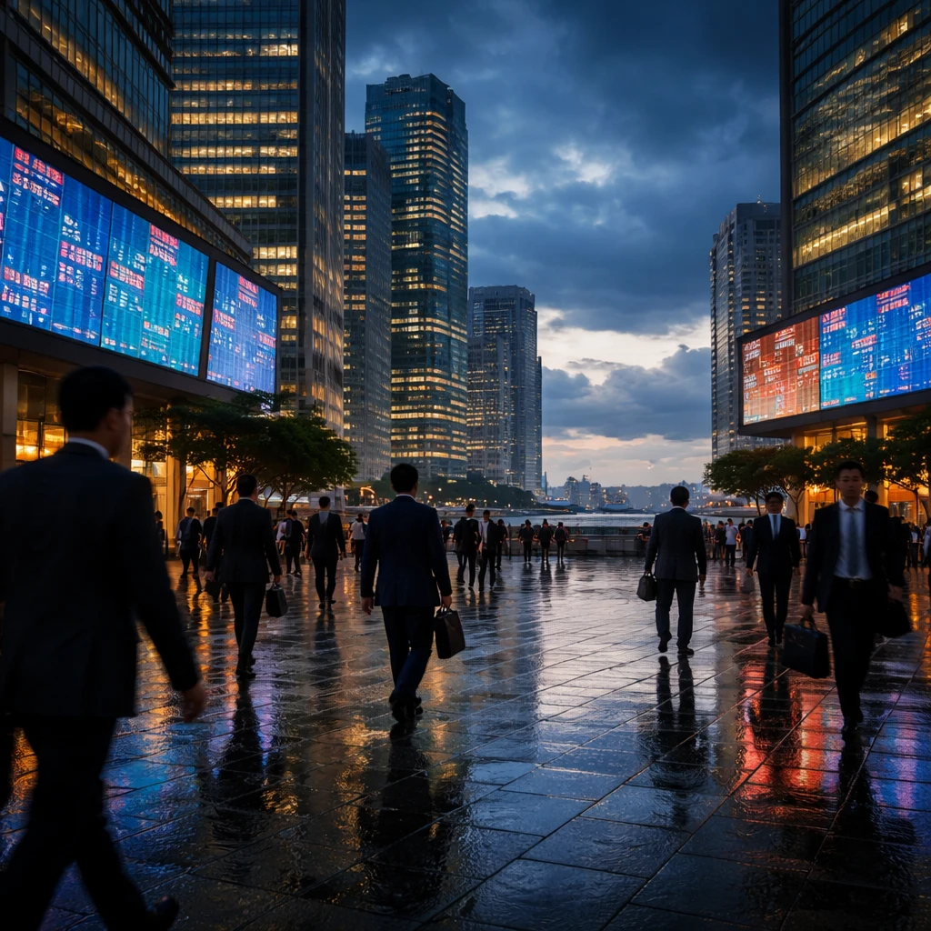 Asian Markets Slump as U.S. Tariffs, Oil Supply Risks and Tech Earnings Weigh on Sentiment