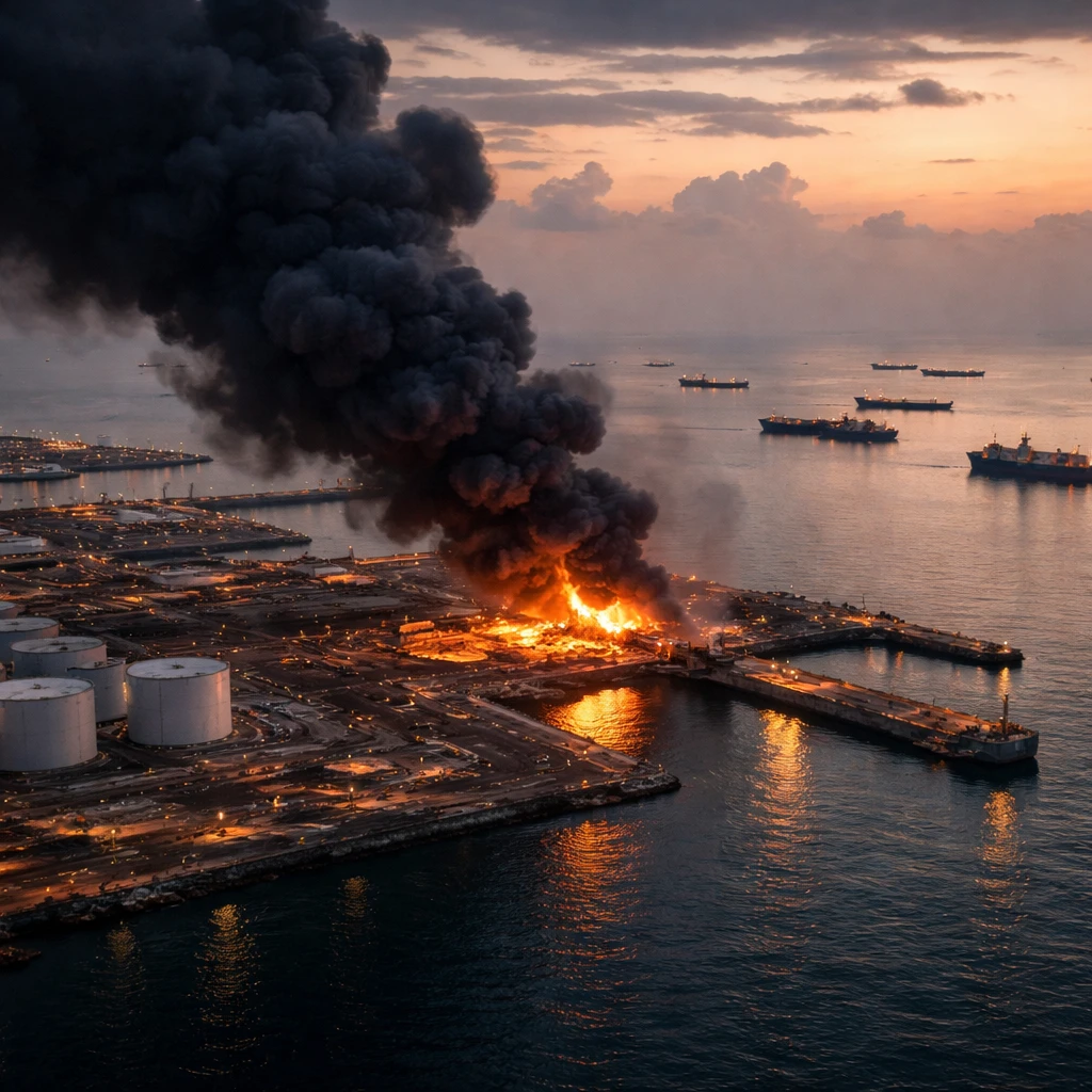 Gulf equities slide as Iran-UAE strikes ramp up tensions around Strait of Hormuz