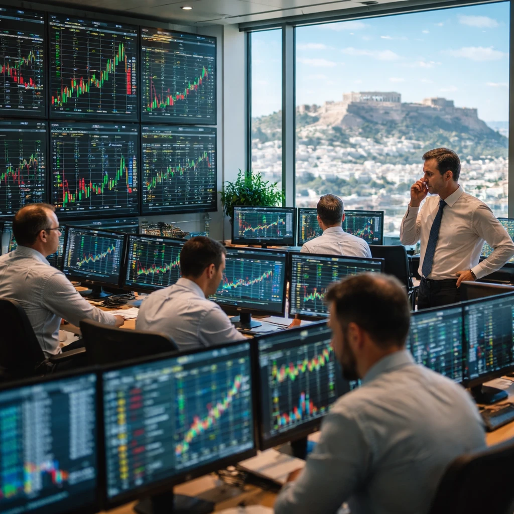 Athens stocks edge higher as banking, construction and travel lift market