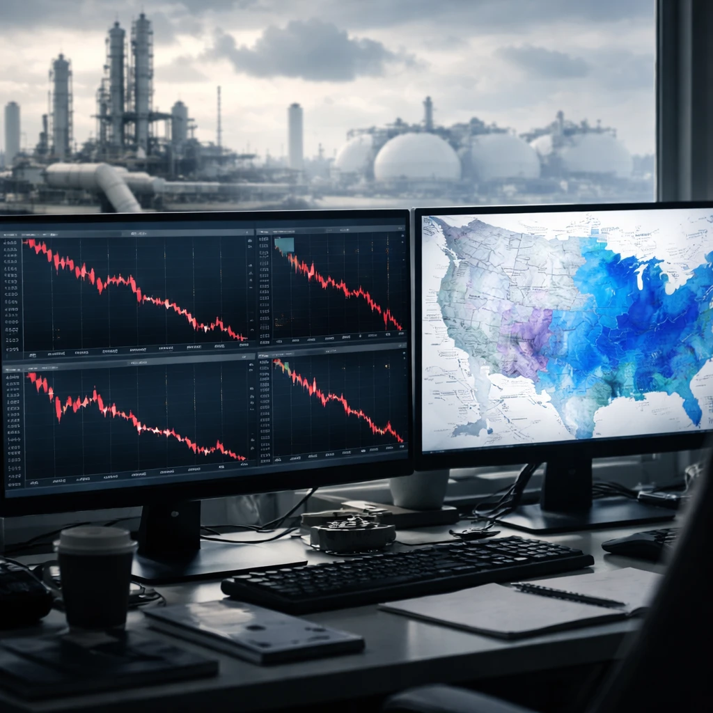 United States Natural Gas Fund Drops as Multiple Bearish Signals Weigh on Futures