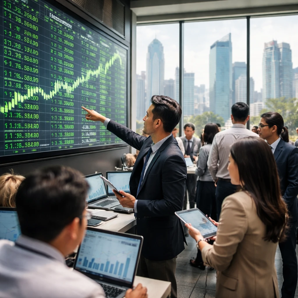 Jakarta Stocks Climb as IDX Composite Advances 4.10% on Broad Sector Gains