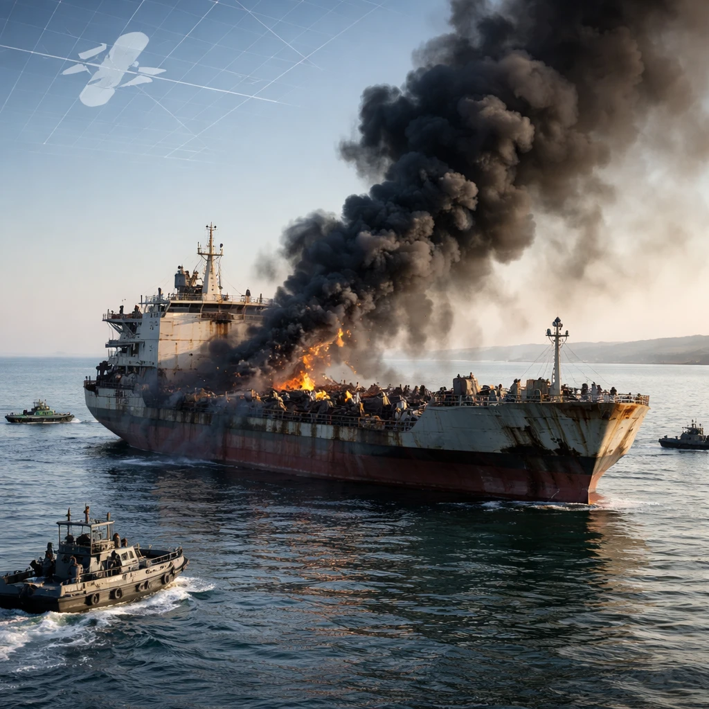 Iran Condemns Ukrainian Strike on Caspian Commercial Vessel, Reports One Fatality