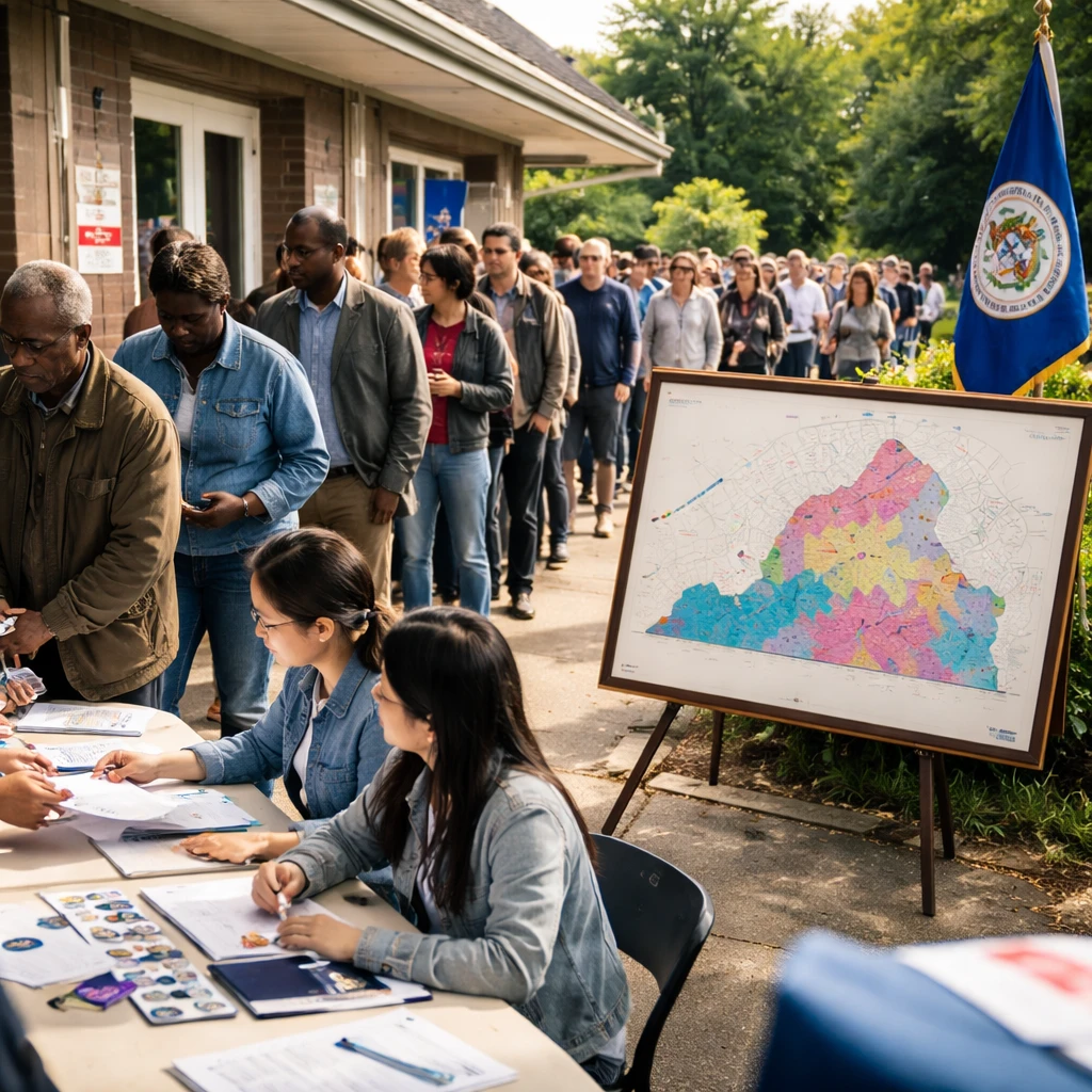 Virginia Voters Decide on Democratic Map That Could Reclaim Four GOP House Seats