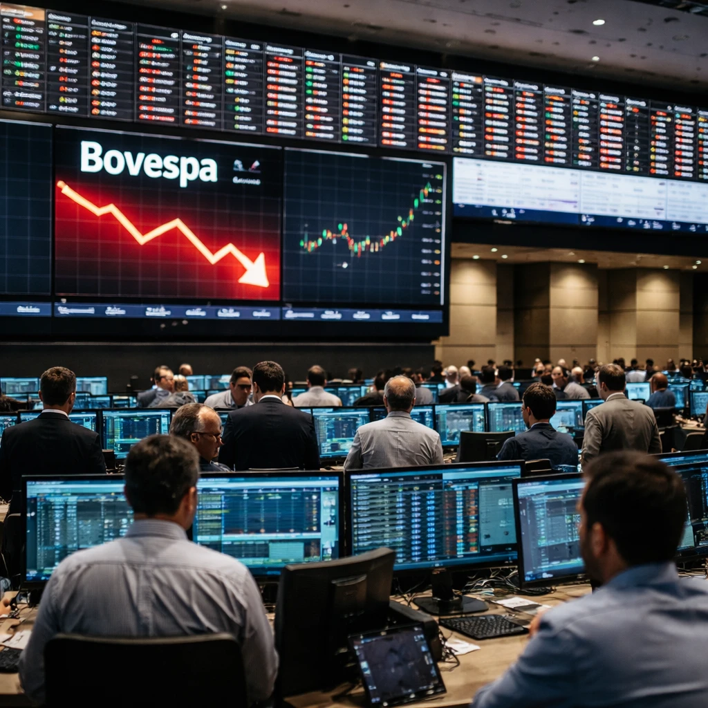 Bovespa Ends Lower as Real Estate, Financials and Utilities Pull Market Down