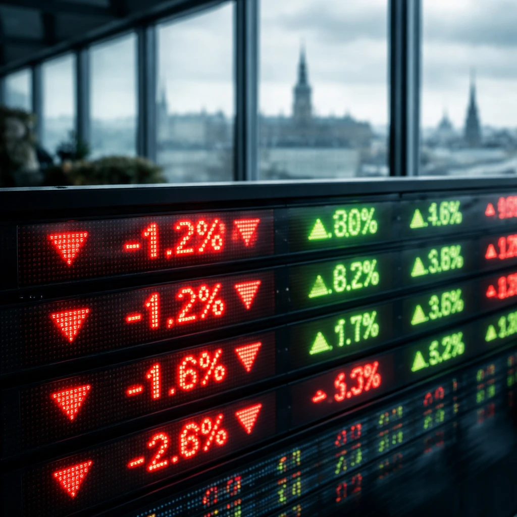 Copenhagen Stocks Close Lower; OMX Copenhagen 20 Falls 1.60%