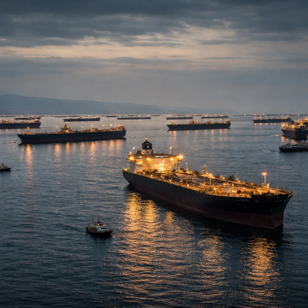 UAE Oil Chief Says Strait of Hormuz Remains Closed, Leaving Tankers at Anchor