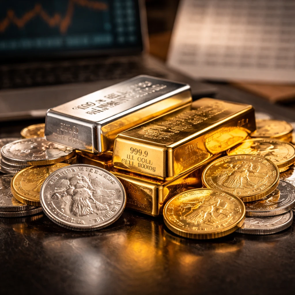 Precious Metals Rise as U.S. Yields Slip After Retail Sales Stall