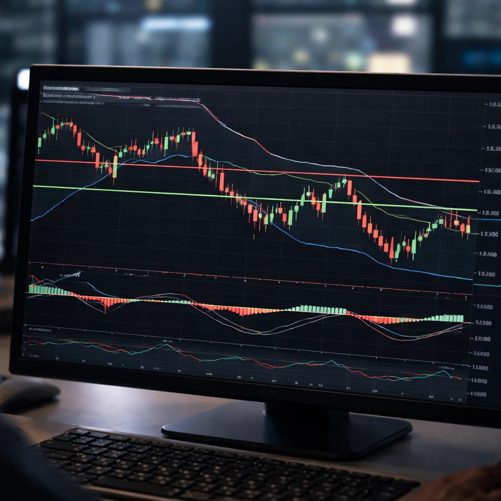 Microsoft pinned between $377 support and $385 resistance on 5-hour chart